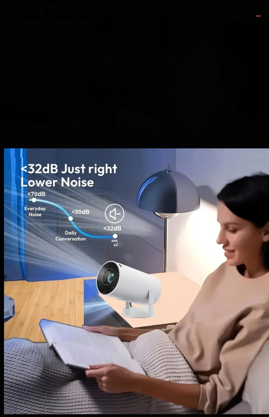 Mini Projector with WiFi and Bluetooth|Outdoor Portable Projector 1080P/4K Support|Smart Projector with Auto Keystone Correction|Home/Movie Projector |2024 US Version